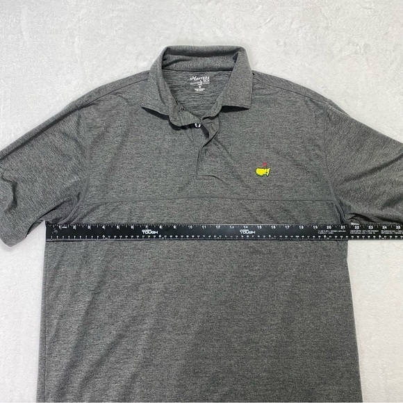 Masters Tech Men’s Polo Charcoal Gray Size Medium Golf - Picture 4 of 8